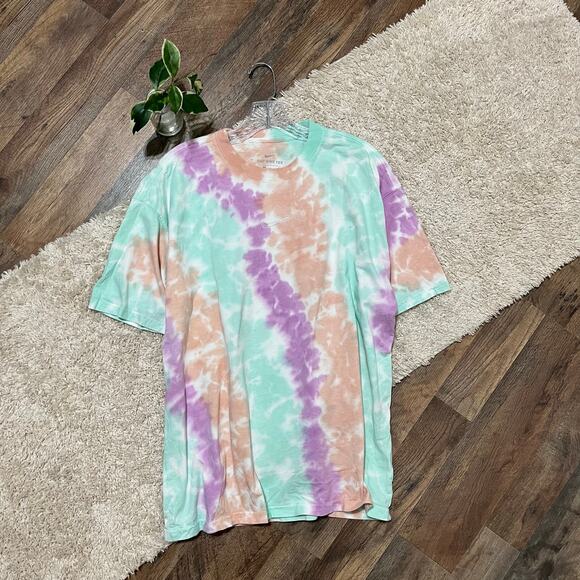 Nike Oversized Pastel Wild Tie Dye Short Sleeve Crewneck Pullover Max 90 Tee - Picture 2 of 6